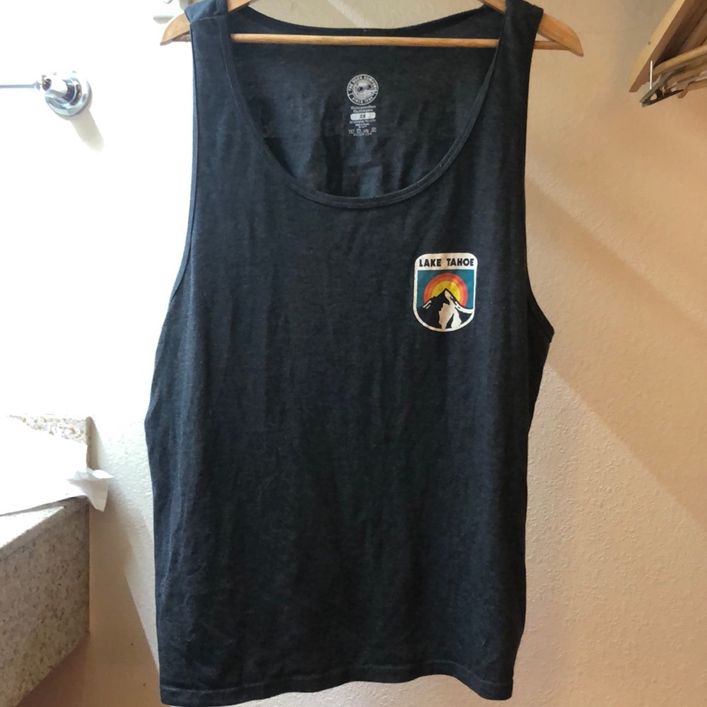 Tank top, cut off, Lake Tahoe, retro